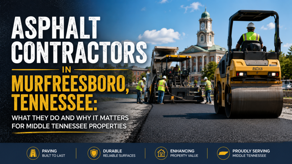 Asphalt Contractors in Murfreesboro, Tennessee: What They Do and Why It Matters for Middle Tennessee Properties